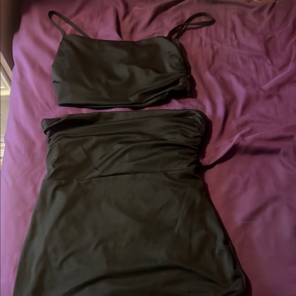 Black Two-Piece Dress Set